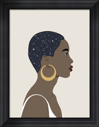 Framed Heavenly Hair IV Print