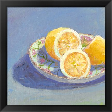 Framed Still Citrus I Print