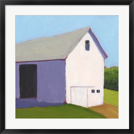 Framed Bucolic Structure I Print