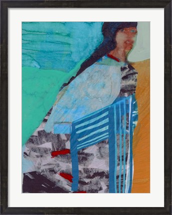 Framed Walking Woman I Print