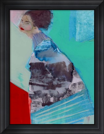 Framed Walking Woman III Print