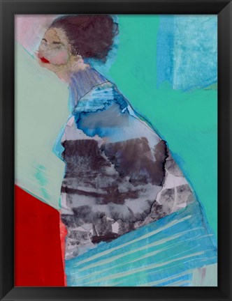 Framed Walking Woman III Print