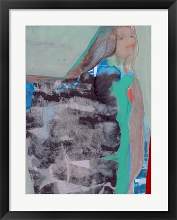 Framed Walking Woman IV Print