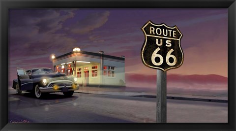 Framed Route 66 Print