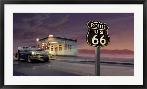 Framed Route 66 Print