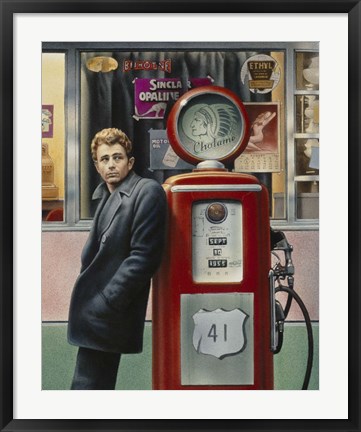 Framed James Dean Print