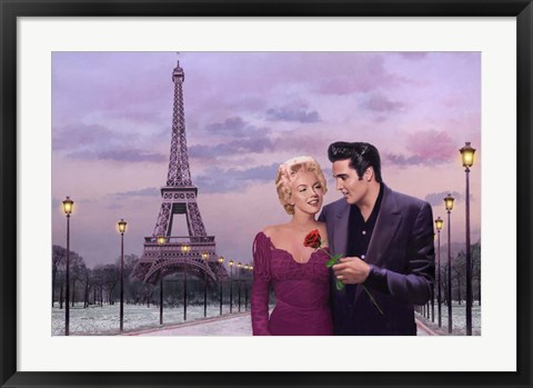 Framed Paris Sunset Print