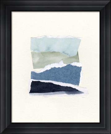 Framed Seaside Color Study I Print