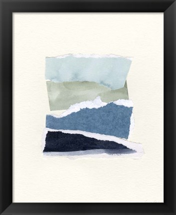 Framed Seaside Color Study I Print