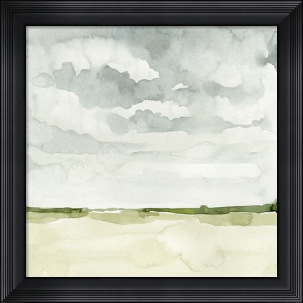 Framed Field After Rain I Print