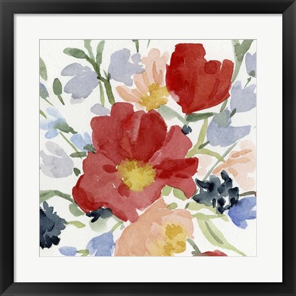 Framed Indian Summer Bouquet I Print