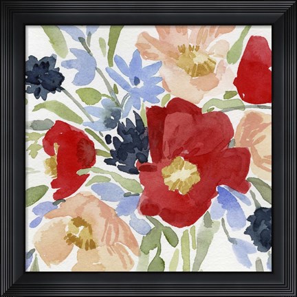 Framed Indian Summer Bouquet II Print