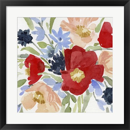 Framed Indian Summer Bouquet II Print