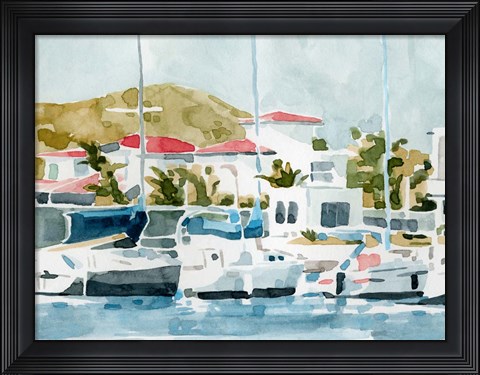 Framed Vintage Vacation I Print