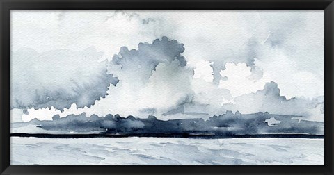 Framed Passing Rain Storm I Print