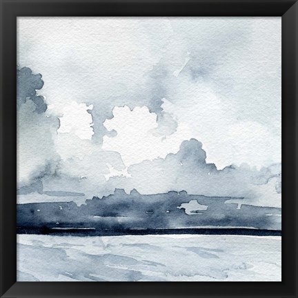 Framed Passing Rain Storm III Print