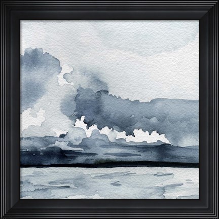 Framed Passing Rain Storm VI Print