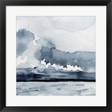 Framed Passing Rain Storm VI Print