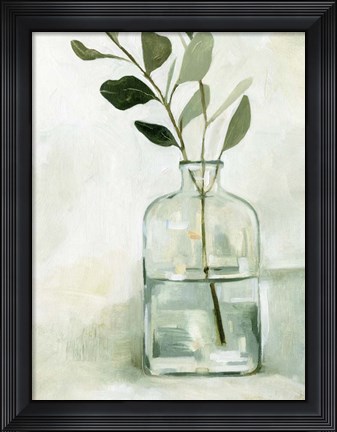 Framed Eucalyptus Branch Still Life I Print