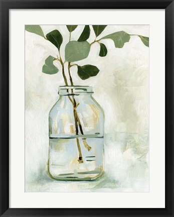 Framed Eucalyptus Branch Still Life II Print