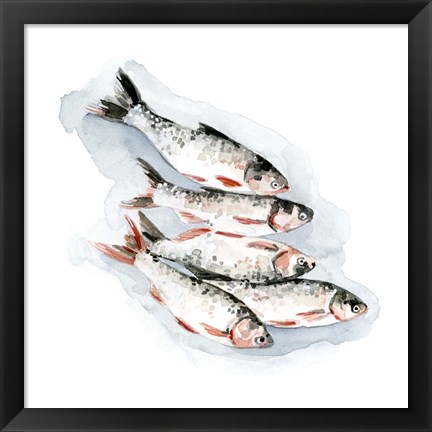 Framed Seafood Snack I Print