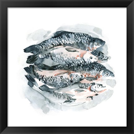 Framed Fish for Dinner I Print