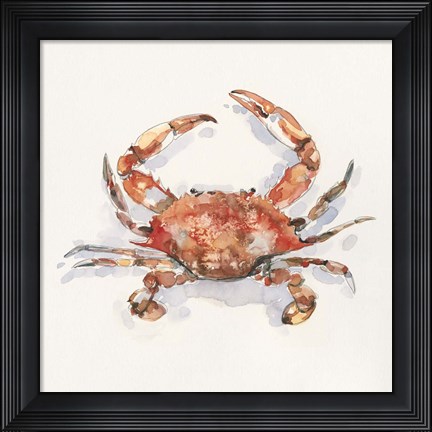Framed Crusty Crab I Print
