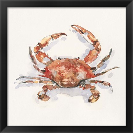 Framed Crusty Crab I Print
