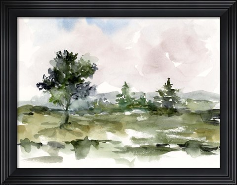 Framed Mauve Sunset I Print