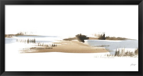 Framed Natural Shoreline I Print