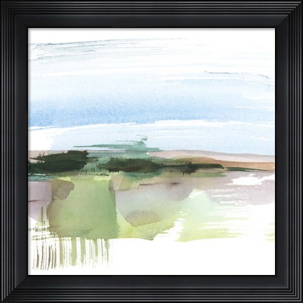 Framed Abstract Wetland I Print
