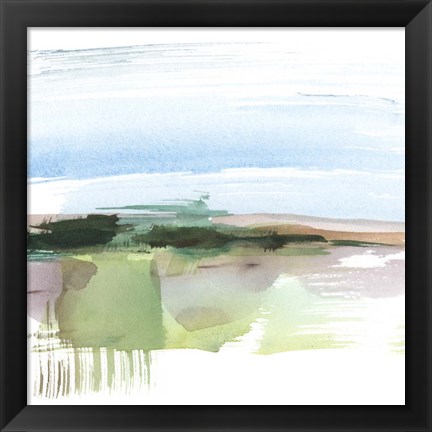 Framed Abstract Wetland I Print