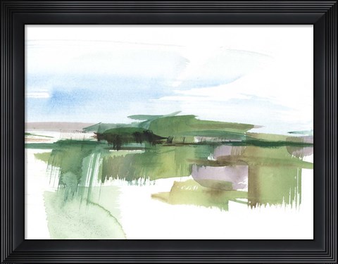 Framed Abstract Wetland III Print