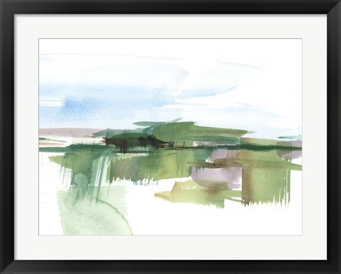 Framed Abstract Wetland III Print