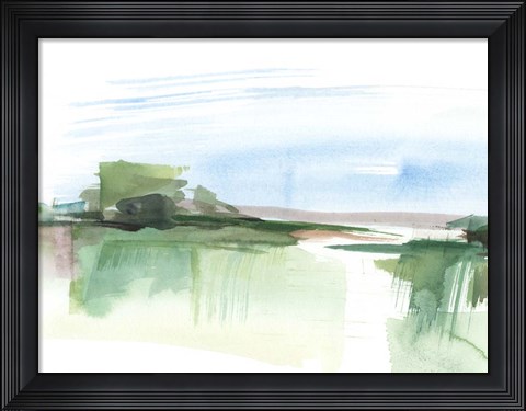 Framed Abstract Wetland IV Print