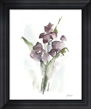 Framed Plum Bouquet I Print