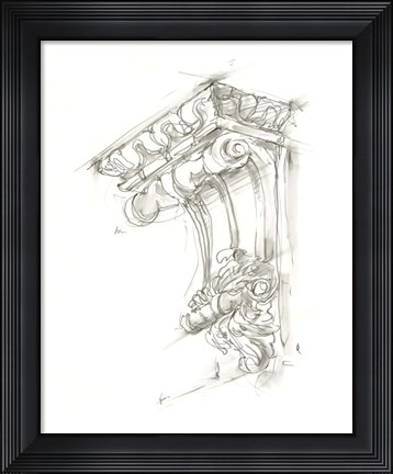 Framed Corbel Sketch II Print