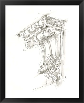 Framed Corbel Sketch II Print