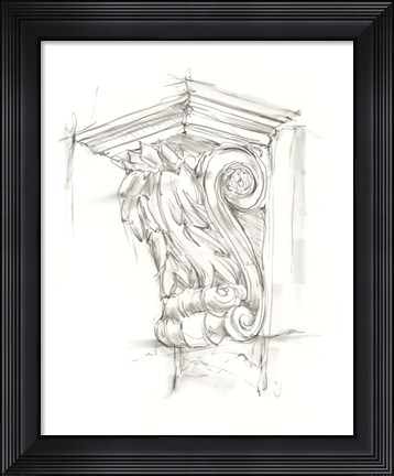 Framed Corbel Sketch IV Print