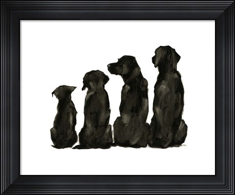 Framed Line Up I Print