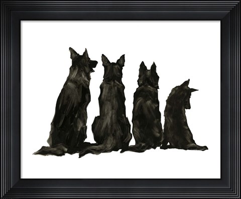 Framed Line Up II Print