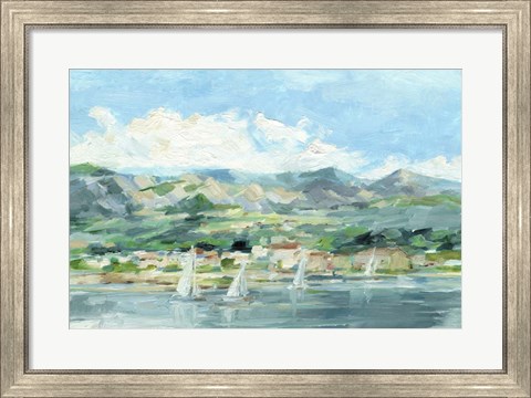 Framed Sailing Along the Coast II Print
