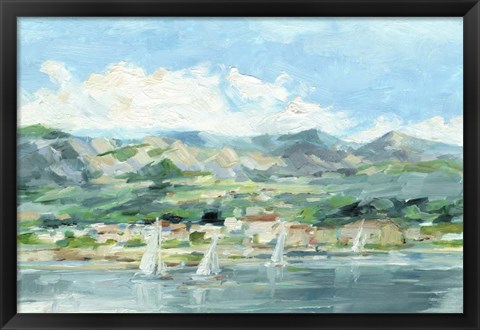 Framed Sailing Along the Coast II Print