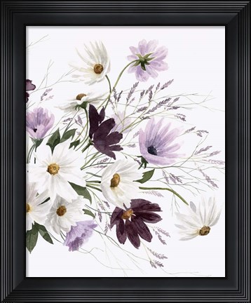 Framed Amethyst Bouquet II Print