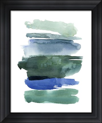 Framed Swatches of Sea I Print
