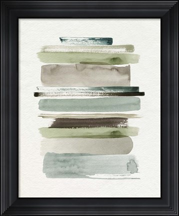 Framed Grass Stains II Print