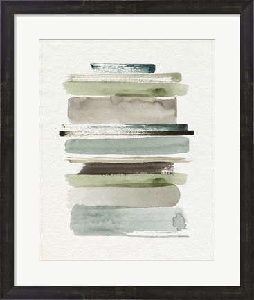 Framed Grass Stains II Print