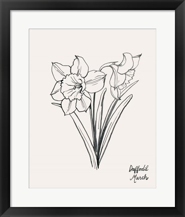 Framed Annual Flowers III Print