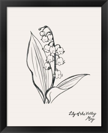 Framed Annual Flowers V Print