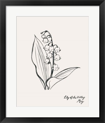 Framed Annual Flowers V Print